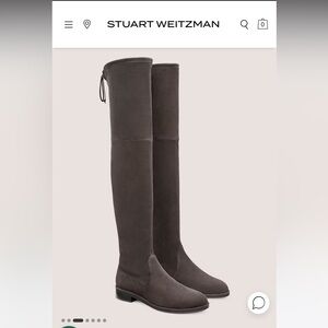 Stuart Weitzman over the knees boots Lowland suede EUC